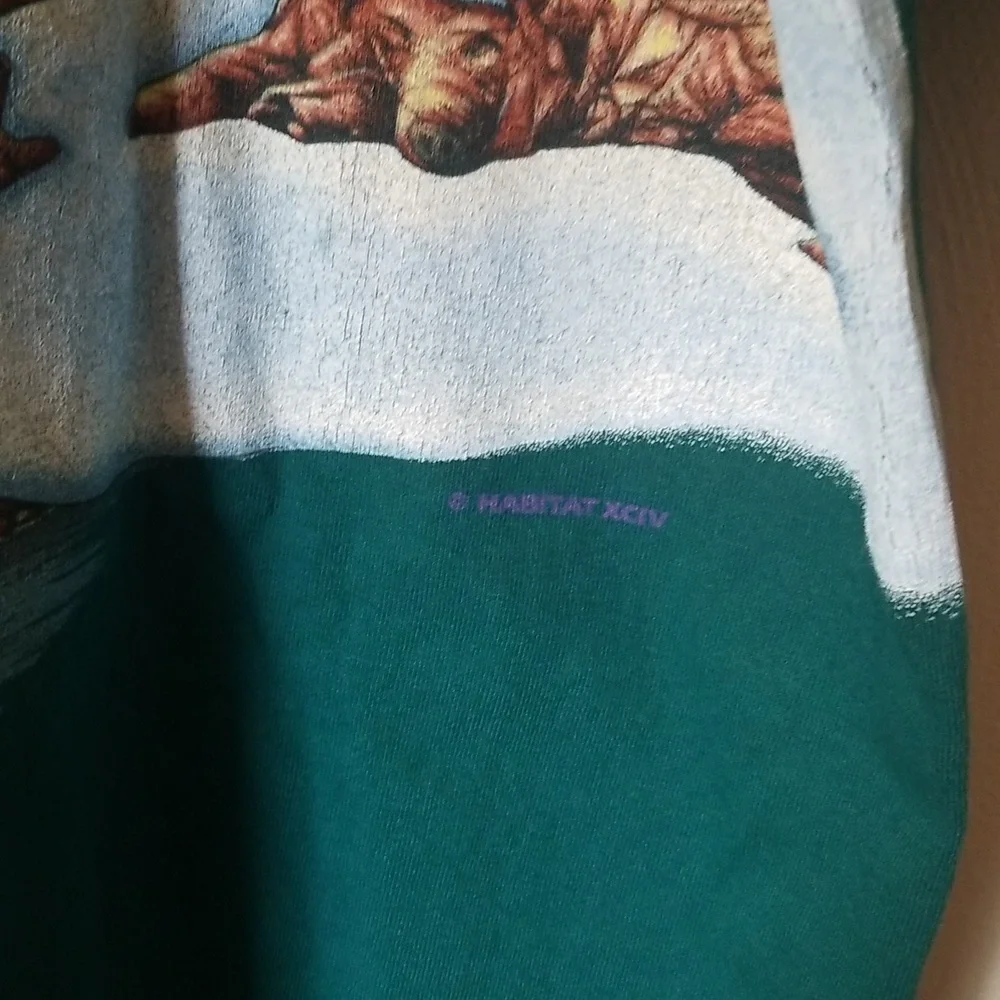1994 Habitat Nature Wolf Wilderness River All Over Print XX LARGE T-Shirt. - Picture 4 of 6